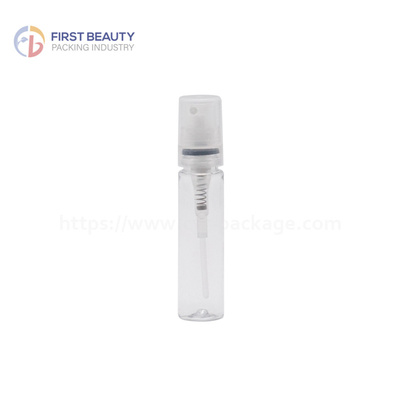 Frascos de teste de perfume de plástico transparente vazios 8 ml 10 ml recarregáveis