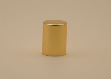 Logotipo personalizado 16.3mm cosmético do tampão de garrafa do ouro brilhante para a bomba do perfume