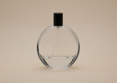 Anti entregar de superfície personalizado 100ml redondo de vidro de derramamento da garrafa de perfume