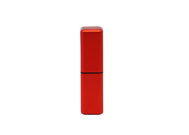 Alumínio de empacotamento cosmético luxuoso da cor vermelha do volume dos recipientes do bálsamo de bordo