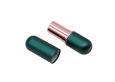 Tubos vazios cosméticos magnéticos verdes luxuosos do bálsamo de bordo 3.8g