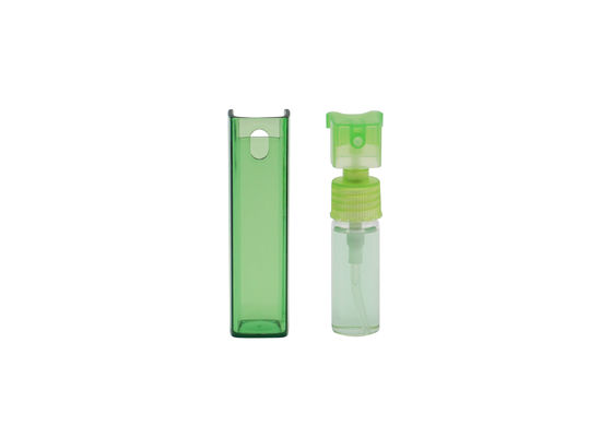 garrafa de perfume recarregável do verde da água de Colônia do atomizador 10ml para senhoras