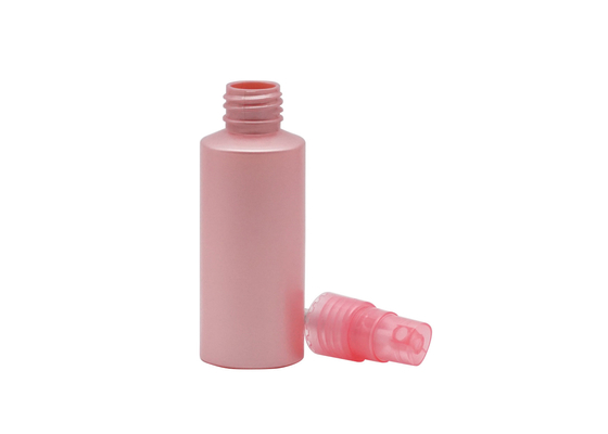 Plástico cosmético do tamanho do pescoço da névoa 20mm do rosa da garrafa do pulverizador do cilindro vazio