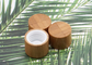 Cilindro plástico coberto de bambu cosmético 18mm 15mm do tampão de parafuso para garrafas