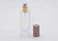 garrafa cosmética do pulverizador 15ml, garrafa de perfume de vidro vazia recarregável da parede grossa com tampão colorido