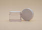 os recipientes de creme cosméticos PETG branco da opala 30ml redonda cilíndrica cancelam o corpo com tampa