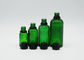 50ml verde cosmético garrafas de vidro de 1 conta-gotas da onça