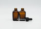 Garrafas de vidro do conta-gotas de Amber Clear Essential Oil Customized 15ml