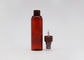escuro claro plástico do cilindro 50ml vazio - garrafa cosmética do pulverizador da névoa fina vermelha
