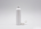 garrafas plásticas cosméticas do tampão superior plástico branco do disco 180ml