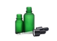Pacote de vidro essencial verde geado da garrafa do conta-gotas da garrafa de óleo 30ml 50ml
