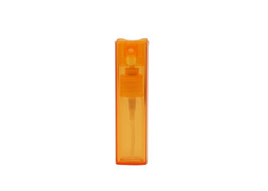 Atomizador de vidro recarregável da forma do quadrado da garrafa de perfume 10ml da cor alaranjada