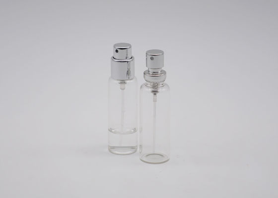 10CC Mini Glass Perfume Tester Bottle excelente com a bomba de alumínio de prata do pulverizador