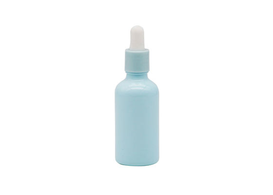 Garrafa de óleo azul do conta-gotas 30ml do perfume do tubo plástico da pipeta
