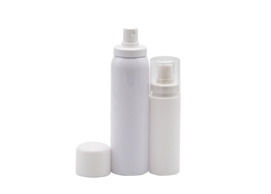 o pulverizador de alumínio branco da névoa da garrafa do pulverizador 100ml engarrafa para o cosmético do álcool