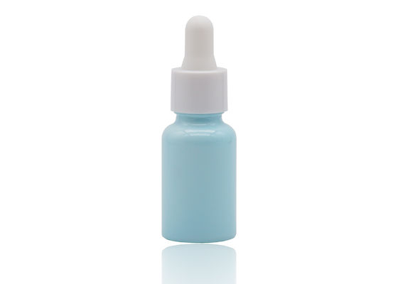qualidade  Bluish Color Coating Essential Oil Dropper Bottles White Ceramic Bottle 30ml fábrica