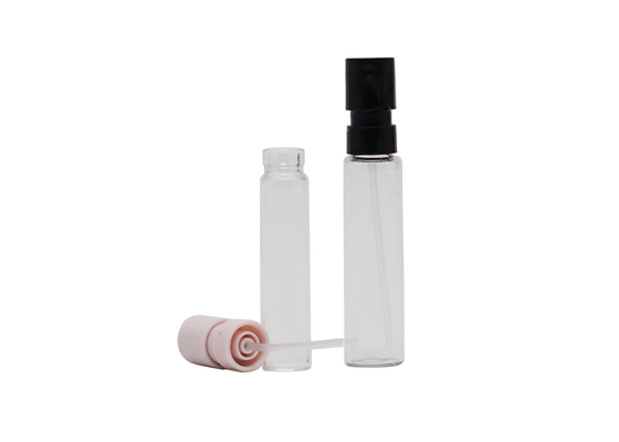 Mini 1ml 2ml vidro do pulverizador do perfume do verificador da garrafa plástica