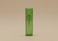 Garrafas de vidro recarregávéis verdes claras do pulverizador de perfume com COMO tampa da garrafa do retângulo