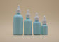 O conta-gotas azul do óleo essencial do revestimento engarrafa a garrafa cerâmica branca para cuidados pessoais