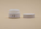 os recipientes 15g de creme cosméticos, o creme de cara de vidro cerâmico branco rangem o tampão de parafuso de PETG