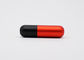 Vermelho do tubo do batom de Matte Aluminum Lip Balm Tubes com cor preta