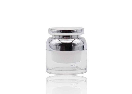 Recipientes de creme cosméticos acrílicos luxuosos 30g customizável do frasco 50g
