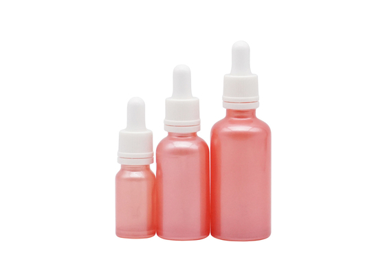 Cuidados pessoais cor-de-rosa de vidro cosméticos vazios da cor das garrafas do óleo essencial de 50ml 100ml