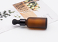 Vário conta-gotas geado 30ml 50ml de Amber Cosmetic Glass Bottle With