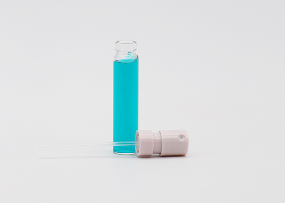 Mini garrafa de vidro recarregável do atomizador 3ml da garrafa do verificador do perfume com o pulverizador instantâneo plástico