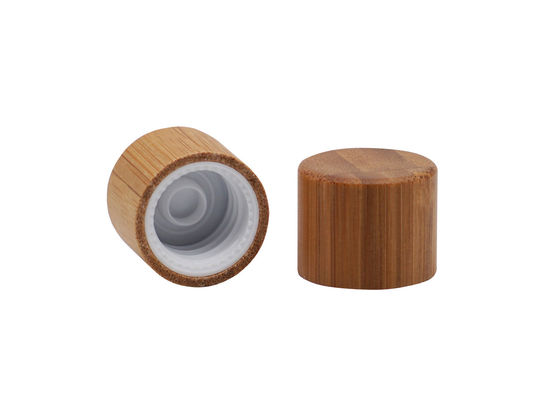 Tampão de parafuso plástico coberto bambu com a inserção para garrafas 24mm