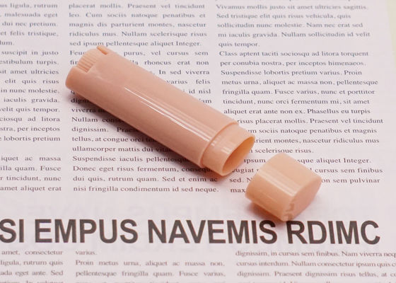 Luz plástica vazia do bálsamo de bordo do tubo 4.5g do recipiente do desodorizante da forma oval - alaranjada