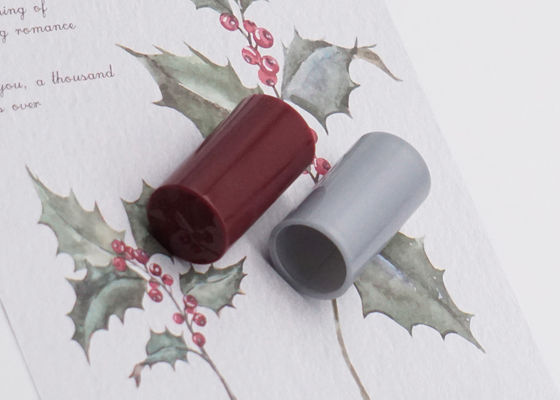 Tampas plásticas do cilindro Fea15 do tampão de garrafa do perfume do ABS cinzento push pull