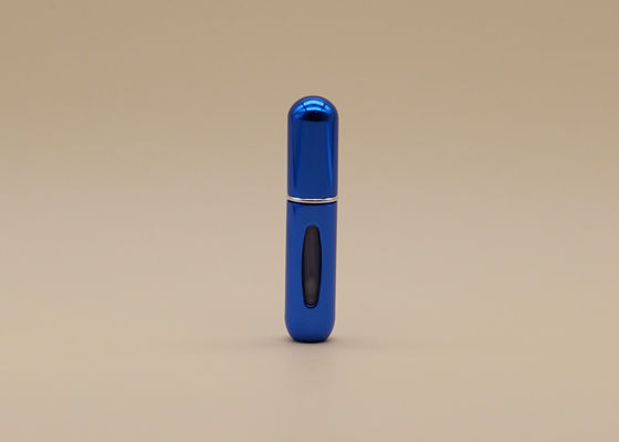 O pulverizador plástico recarregável dos azuis marinhos engarrafa 5ml para a embalagem cosmética líquida