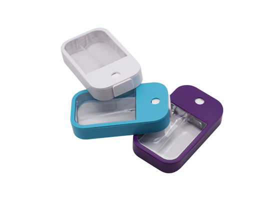 Cartão 25ml plástico Mini Hand Sanitizer Spray Bottles