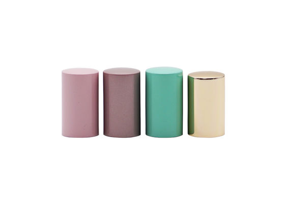 As tampas fáceis da garrafa de perfume da extremidade aberta cobrem PP de alumínio lisos