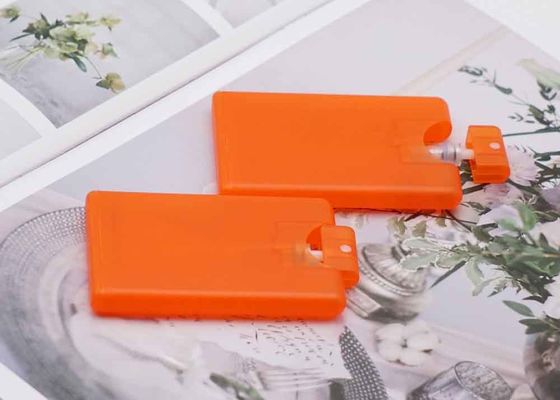 Da garrafa fina plástica do pulverizador da névoa do atomizador 20ml do perfume cor clara alaranjada