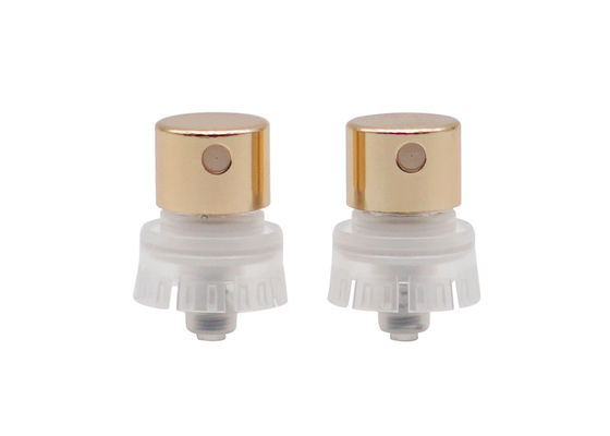 A bomba de alumínio da fragrância do perfume de Crimpless do ouro FEA10 selou